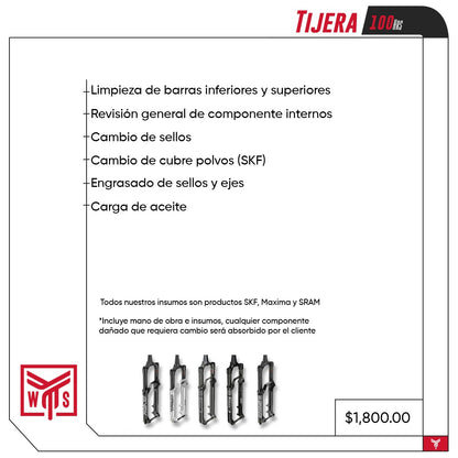 Servicio 100 horas TIJERA (FORK)