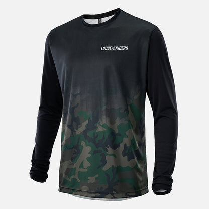 Jersey Loose Riders Manga Larga Dipped Camo