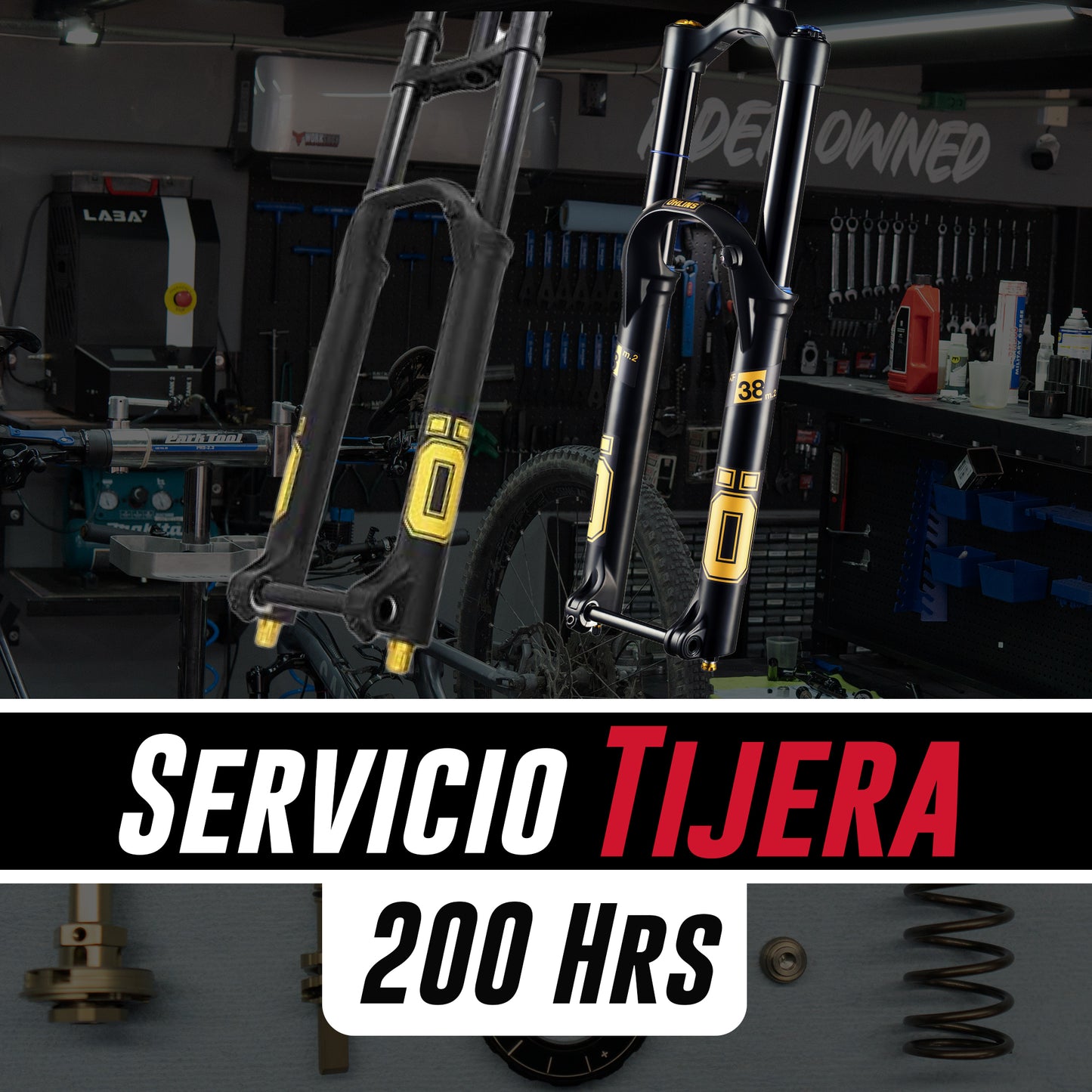 Servicio Tijera Ohlins 200 hrs